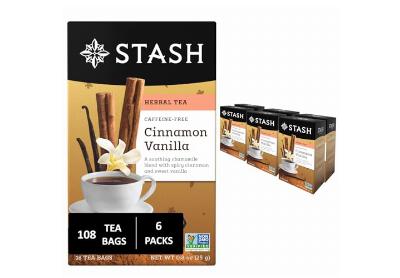 Image: Stash Tea Cinnamon Vanilla Herbal Tea Bags (18 x 6 Pack)