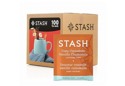 Image: Stash Tea Cozy Cinnamon Vanilla Chamomile Herbal Tea Bags (100 Count)