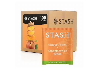 Image: Stash Tea Ginger Peach Green Tea & Matcha Tea Bags (100 Count)