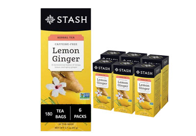 Image: Stash Tea Lemon Ginger Herbal Tea Bags (30 x 6 Pack)