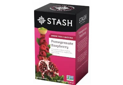 Stash Tea Pomegranate Raspberry Green Tea & Matcha Tea Bags (18 Count)
