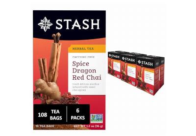 Image: Stash Tea Spice Dragon Red Chai Herbal Tea Bags (18 x 6 Pack)