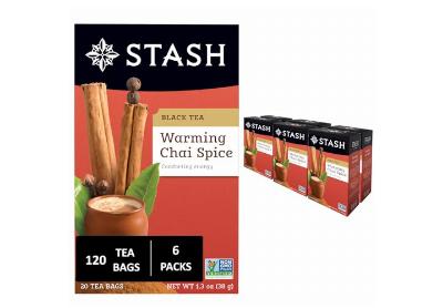 Image: Stash Tea Warming Chai Spice Black Tea Bags (20 x 6 Pack)