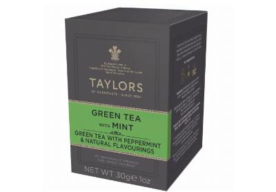 Image: Taylors Of Harrogate Green Tea with Mint Tea Bags (20 Count) Image: Taylors Of Harrogate Green Tea with Mint Tea Bags (20 Count)