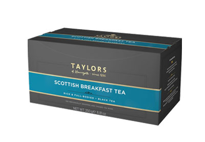 Image: Taylors Of Harrogate Scottish Breakfast Black Tea Bags (100 Count) Image: Taylors Of Harrogate Scottish Breakfast Black Tea Bags (100 Count)
