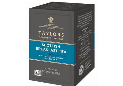 Image: Taylors Of Harrogate Scottish Breakfast Black Tea Bags (50 Count) Image: Taylors Of Harrogate Scottish Breakfast Black Tea Bags (50 Count)