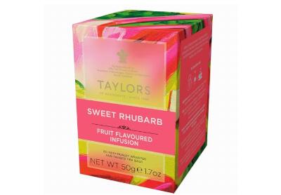 Image: Taylors Of Harrogate Sweet Rhubarb Herbal Tea Bags (20 Count)