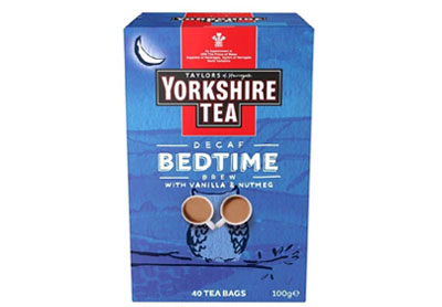 Image: Taylors Of Harrogate Yorkshire Tea Decaf Bedtime Brew Black Tea Bags (40 Count)