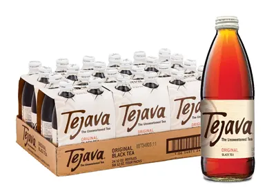 Tejava Unsweetened Original Black Tea (355ml X 24 Pack)
