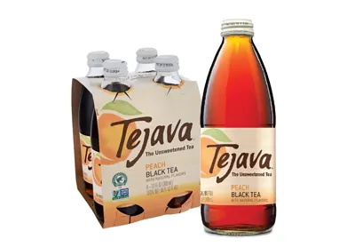 Tejava Unsweetened Peach Black Tea (360ml X 4 Pack)