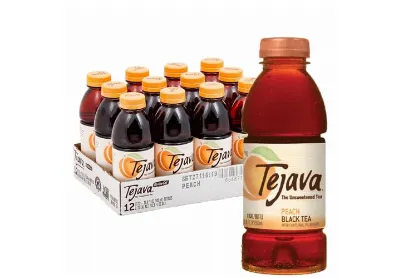 Tejava Unsweetened Peach Black Tea (500ml X 12 Pack)