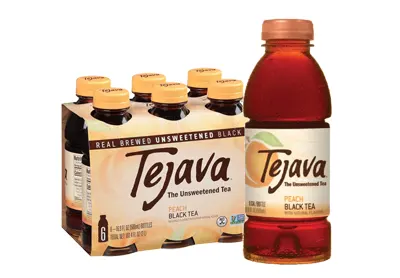 Tejava Unsweetened Peach Black Tea (500ml X 6 Pack)
