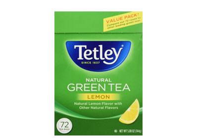 Image: Tetley Green Tea Lemon Tea Bags (72 Count) Image: Tetley Green Tea Lemon Tea Bags (72 Count)