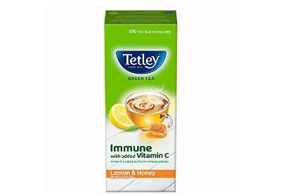 Image: Tetley Immune Green Tea Lemon & Honey Tea Bags (100 Count)