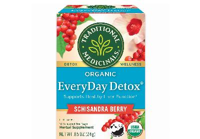 Image: Traditional Medicinals Organic EveryDay Detox Schisandra Berry Herbal Tea Bags (16 Count)