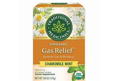 Image: Traditional Medicinals Organic Gas Relief Chamomile Mint Herbal Tea Bags (16 Count)