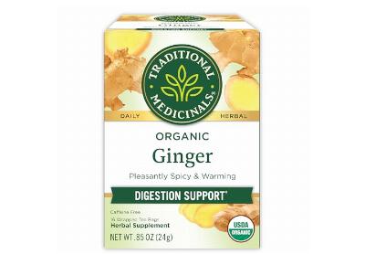Image: Traditional Medicinals Organic Ginger Herbal Tea Bags (16 Count)