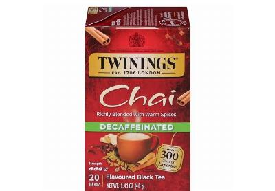 Image: Twinings Chai Decaffeinated Black Tea Bags (20 Count)