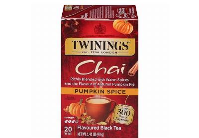 Image: Twinings Chai Pumpkin Spice Black Tea Bags (20 Count)