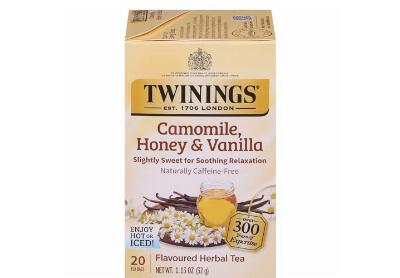 Image: Twinings Chamomile, Honey & Vanilla Herbal Tea Bags (20 Count)