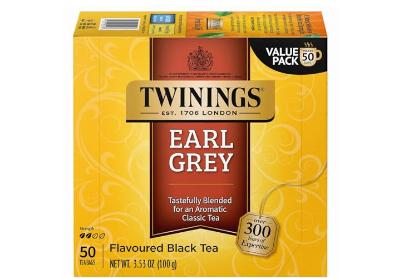Image: Twinings Earl Grey Black Tea Bags (50 Count)