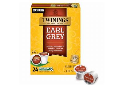Image: Twinings Earl Grey Black Tea Keurig K-cup Pods (24 Count) Image: Twinings Earl Grey Black Tea Keurig K-cup Pods (24 Count)