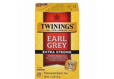 Image: Twinings Earl Grey Extra Strong Black Tea Bags (20 Count)