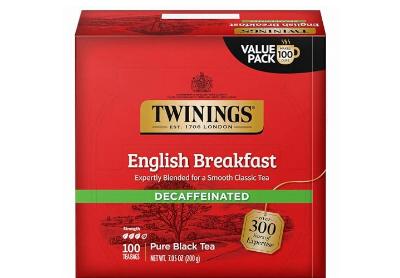 Image: Twinings English Breakfast Decaffeinated Black Tea Bags (100 Count)