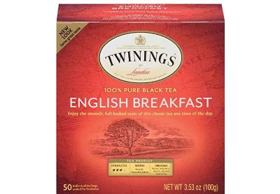 Image: Twinings of London English Breakfast Pure Black Tea Bags (50 Count)