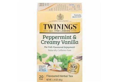 Image: Twinings Peppermint & Creamy Vanilla Herbal Tea Bags (20 Count)