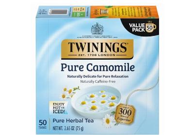 Image: Twinings Pure Chamomile Herbal Tea Bags (50 Count)