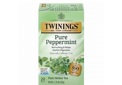 Image: Twinings Pure Peppermint Herbal Tea Bags (20 Count) Image: Twinings Pure Peppermint Herbal Tea Bags (20 Count)