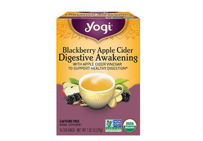 Image: Yogi Tea Blackberry Apple Cider Digestive Awakening Herbal Tea Bags (16 Count)