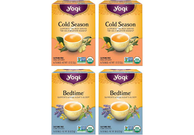 Image: Yogi Tea Cold and Sleep Wellness Variety Packs (16 x 4 Pack)