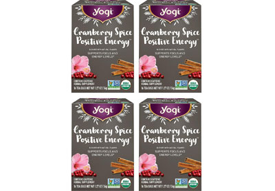 Image: Yogi Tea Cranberry Spice Positive Energy Herbal Tea Bags (16 x 4 Pack)