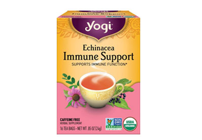 Image: Yogi Tea Echinacea Immune Support Herbal Tea Bags (16 Count)