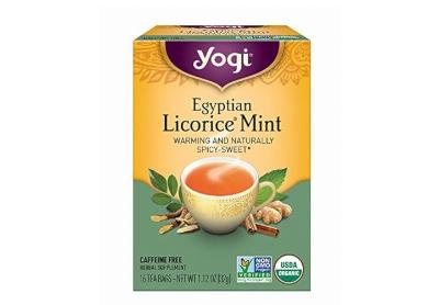 Image: Yogi Tea Egyptian Licorice Mint Herbal Tea Bags (16 Count)