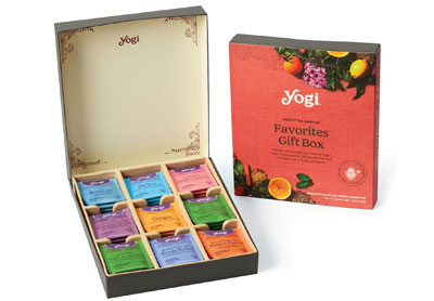 Image: Yogi Tea Favorites Gift Box with Variety Tea Sampler Bags (45 Count)