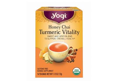 Image: Yogi Tea Honey Chai Turmeric Vitality Herbal Tea Bags (16 Count)