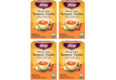 Image: Yogi Tea Honey Chai Turmeric Vitality Herbal Tea Bags (16 x 4 Pack)