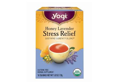 Image: Yogi Tea Honey Lavender Stress Relief Herbal Tea Bags (16 Count)