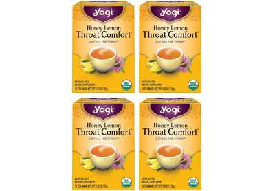 Image: Yogi Tea Honey Lemon Throat Comfort Herbal Tea Bags (16 x 4 Pack)