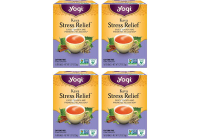 Image: Yogi Tea Kava Stress Relief Herbal Tea Bags (16 x 4 Pack)