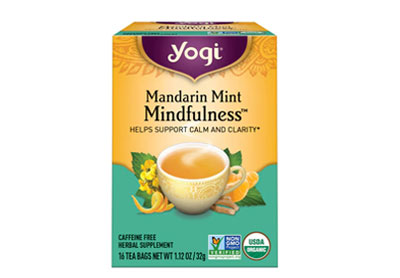 Image: Yogi Tea Mandarin Mint Mindfulness Herbal Tea Bags (16 Count)