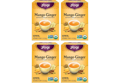 Image: Yogi Tea Mango Ginger Herbal Tea Bags (16 x 4 Pack)