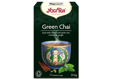 Image: Yogi Tea Organic Green Chai Tea Bags (17 Count)