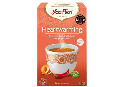Image: Yogi Tea Organic Heartwarming Herbal Tea Bags (17 Count)