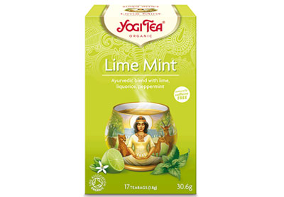 Image: Yogi Tea Organic Lime Mint Herbal Tea Bags (17 Count)