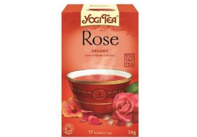Image: Yogi Tea Organic Rose Herbal Tea Bags (17 Count)