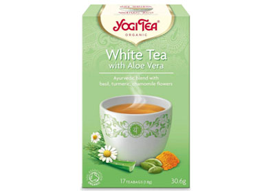 Image: Yogi Tea Organic White Tea with Aloe Vera Tea Bags (17 Count)
